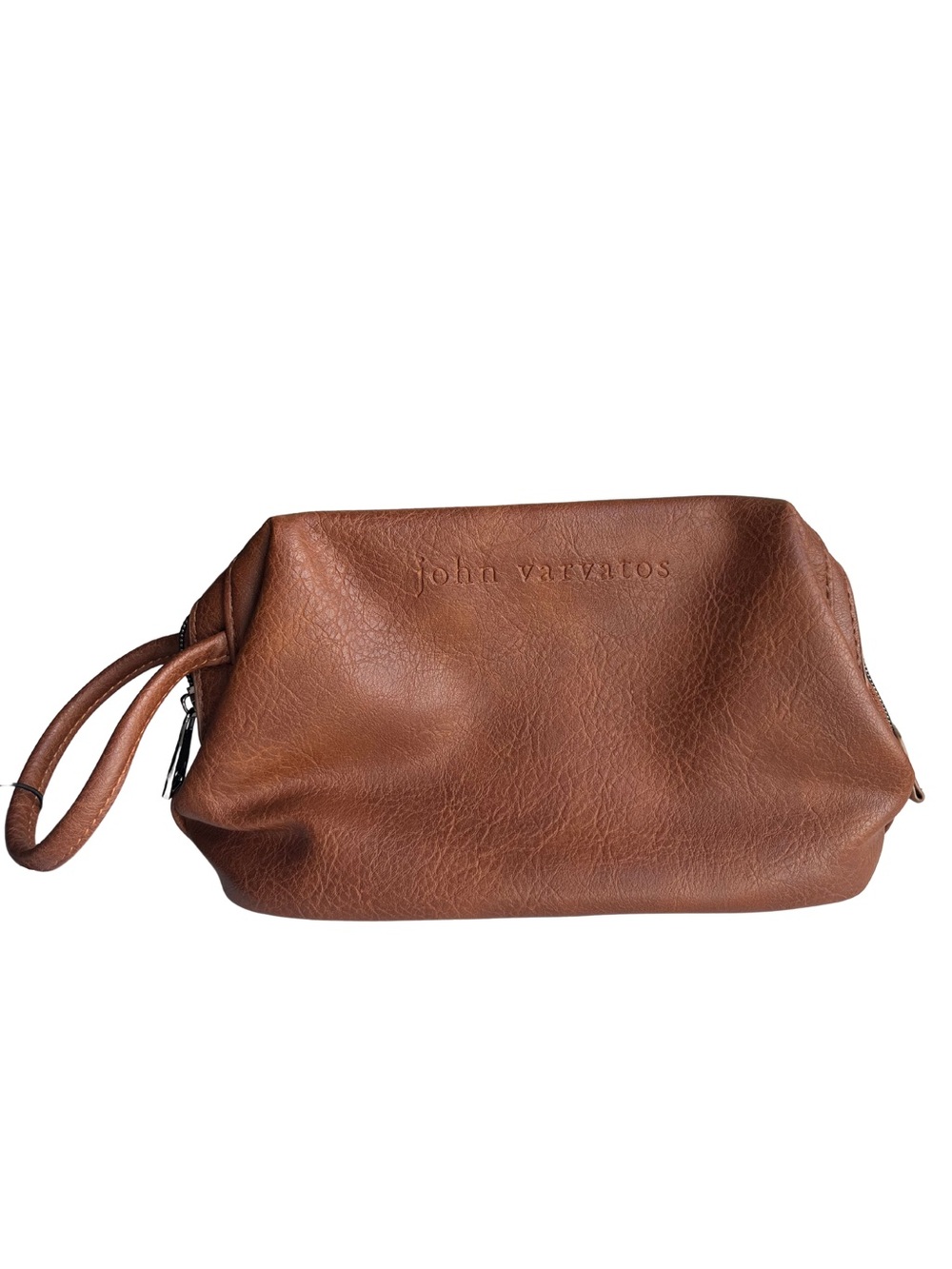 John Varvatos Men’s Large Dopp Kit Toiletry Travel Bag Brown NWT